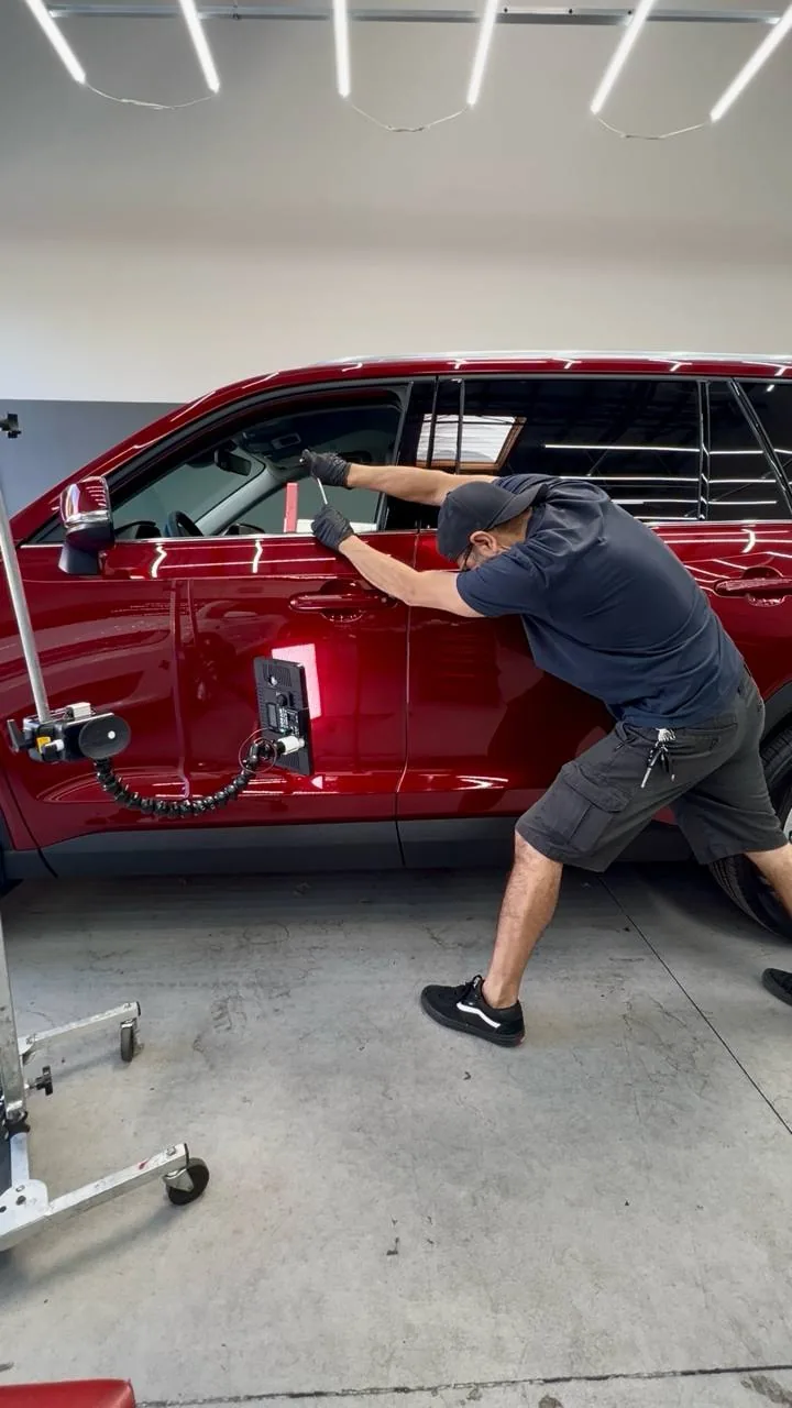 SUV paintless dent repair at Dent Evo, Upland California